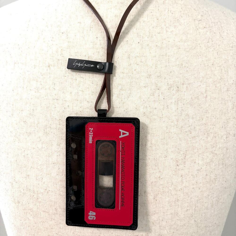 Yohji Yamamoto SS21 Black and Red Casette Necklace